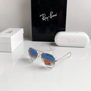 Rayban 3026 gold blue shaded